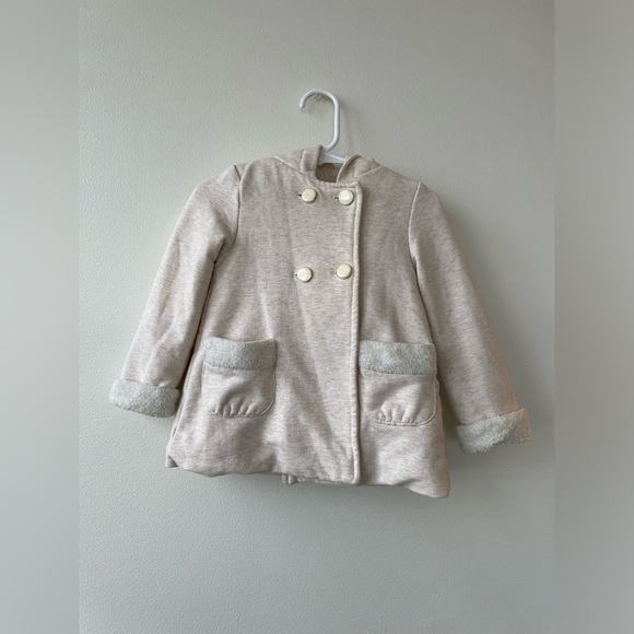 Piper & Posie Bunny Ear Pea Coat In Light Pink - Size 24 Months - Picture 3 of 8